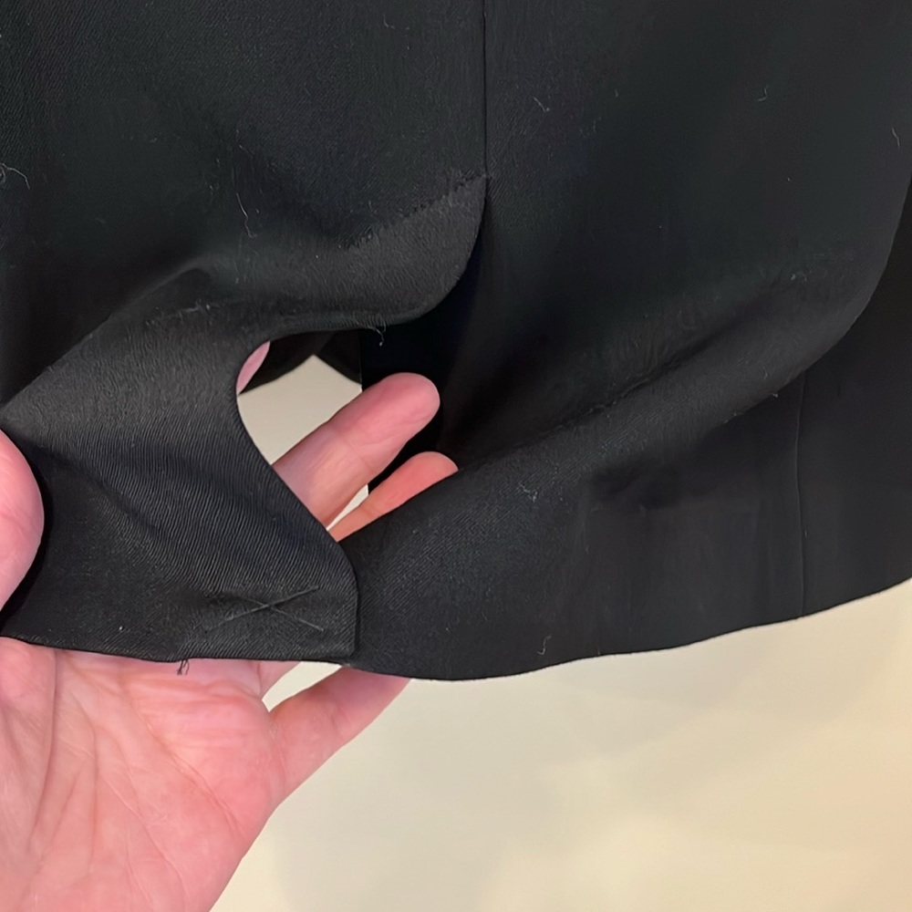 Blazer Size 6 Black Lined Button Closure Pleats Classic Casual Style Pockets - Picture 10 of 14